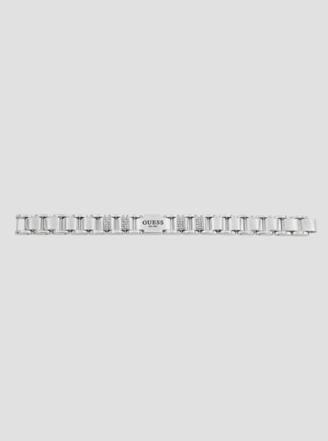 GUESS Accessories Steel Logo Chain Bracelet JUMB01341JWSTT Detail View
