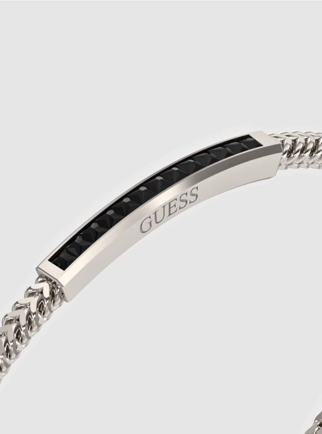 SILVER925 GUESS PLATE BRACELET/ブレスレット GUESS NOIR ECLIPSE Plate Bracelet アクセサリー ブレスレット