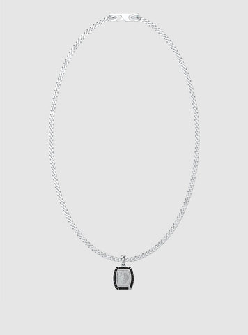 Silver Lion Charm Necklace