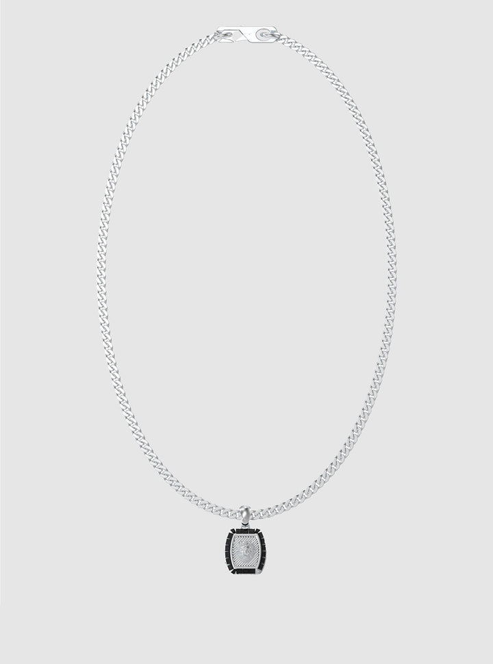 Silver Lion Charm Necklace