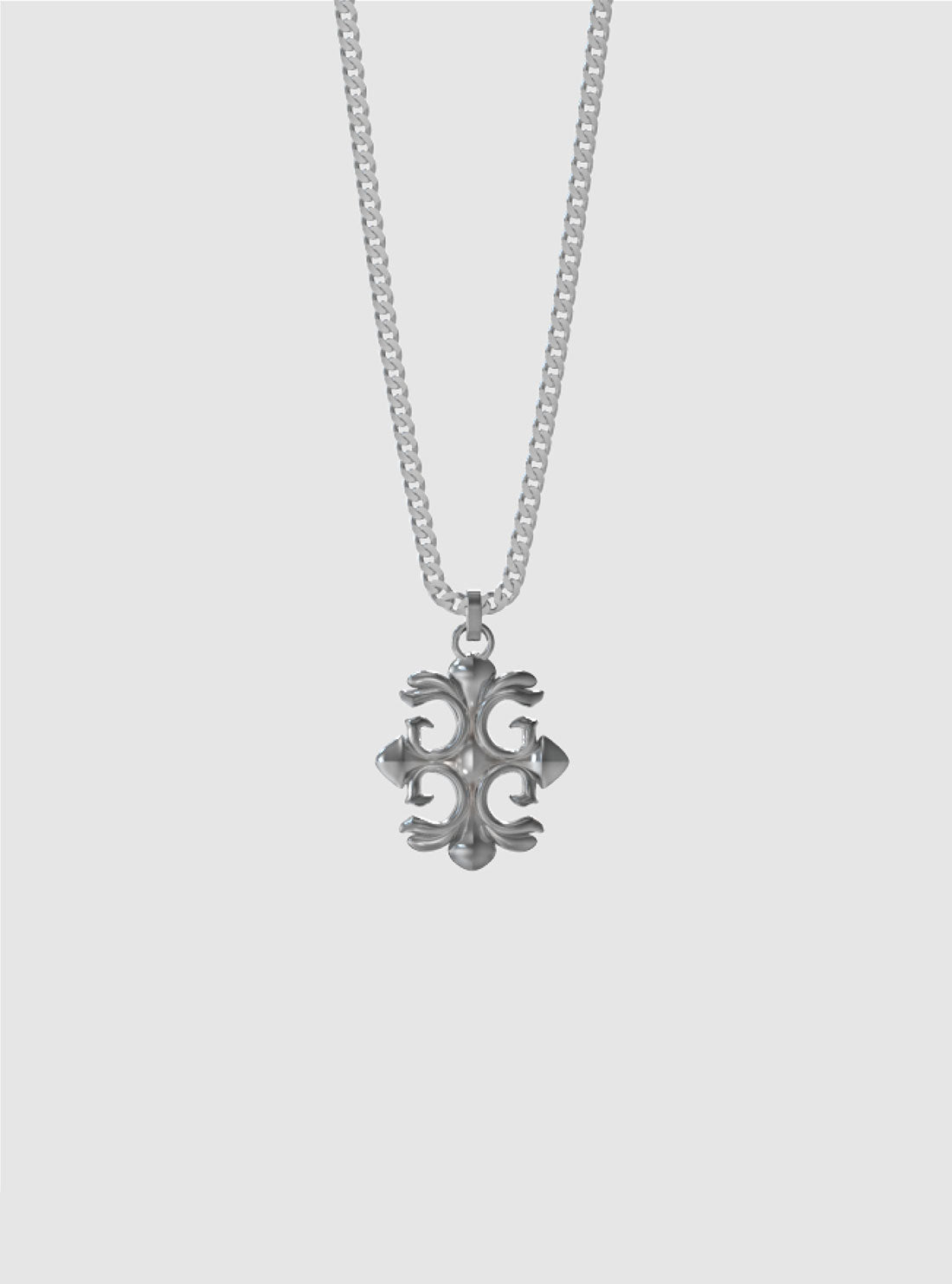 Silver Rebel Charm Necklace