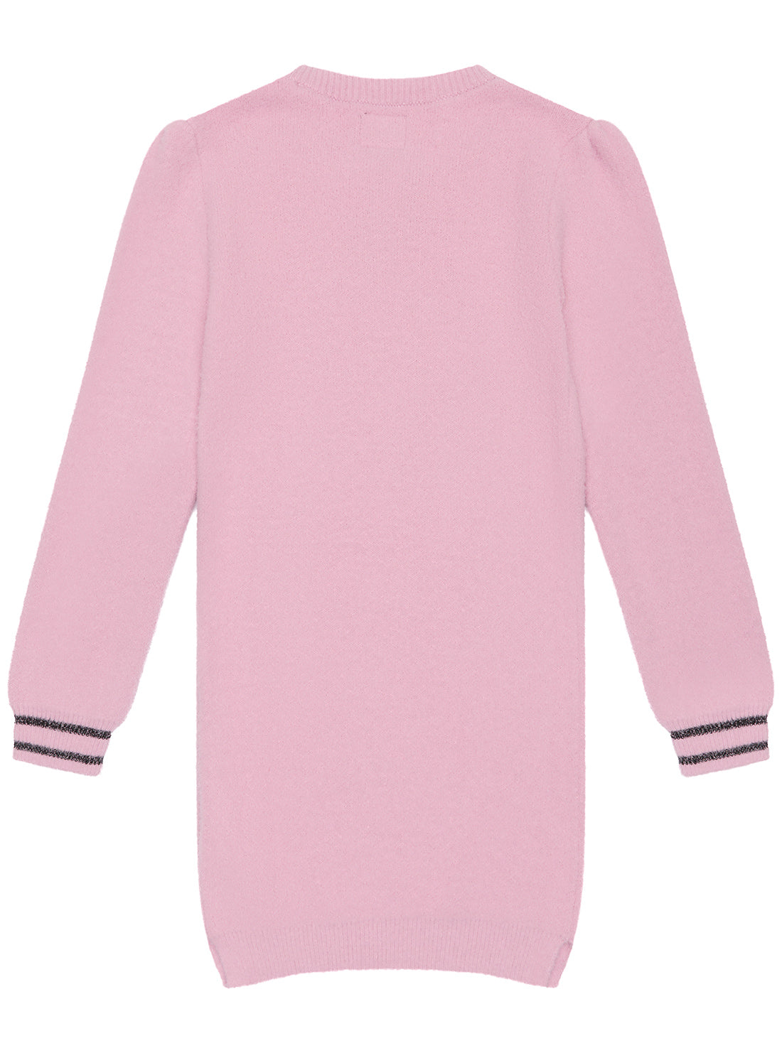 GUESS Pink Long Sleeve Knit Dress (2-7) back view