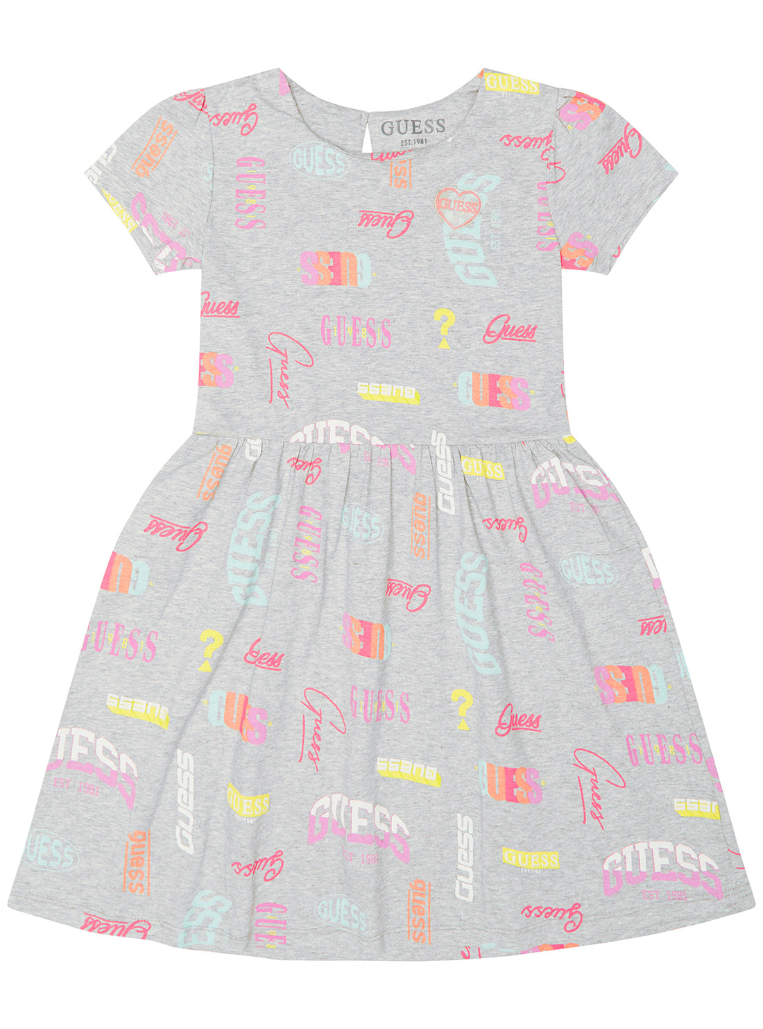 Grey Sport Mini Logo Dress (2-7)