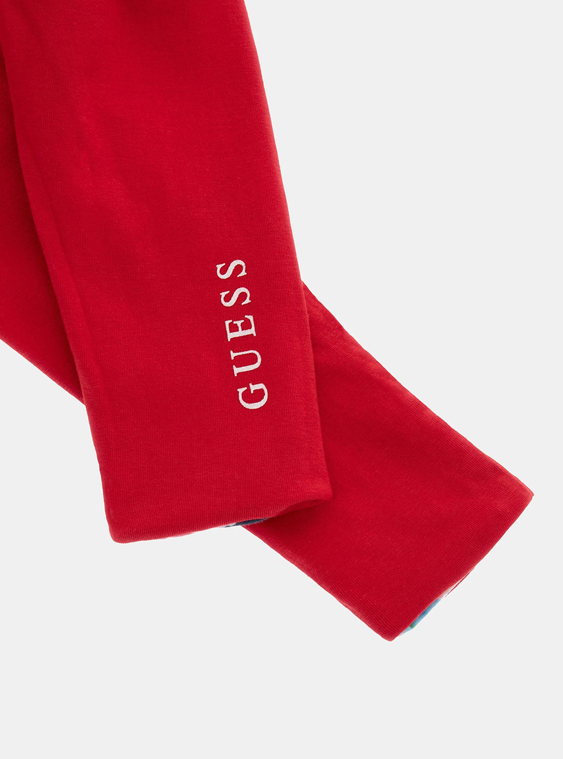 GUESS Red and Floral Reversible Leggings (2-7) detail view