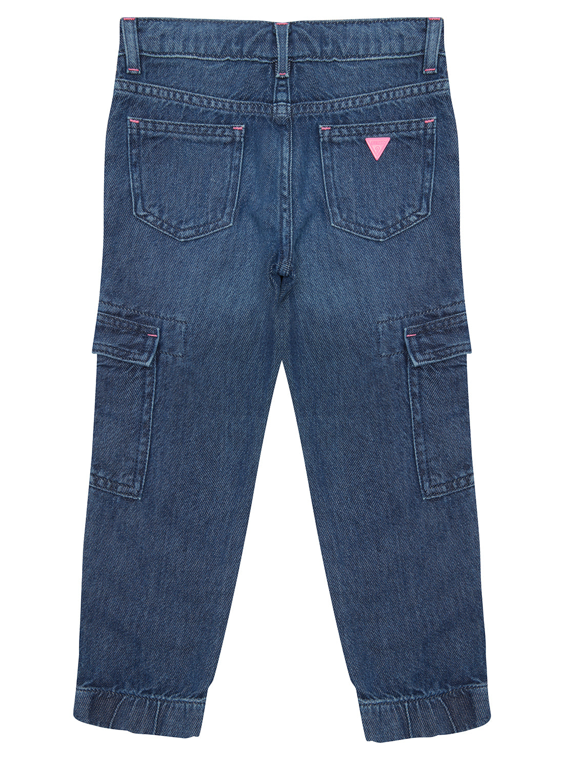 Blue Denim Cargo Straight Pants (2-7)