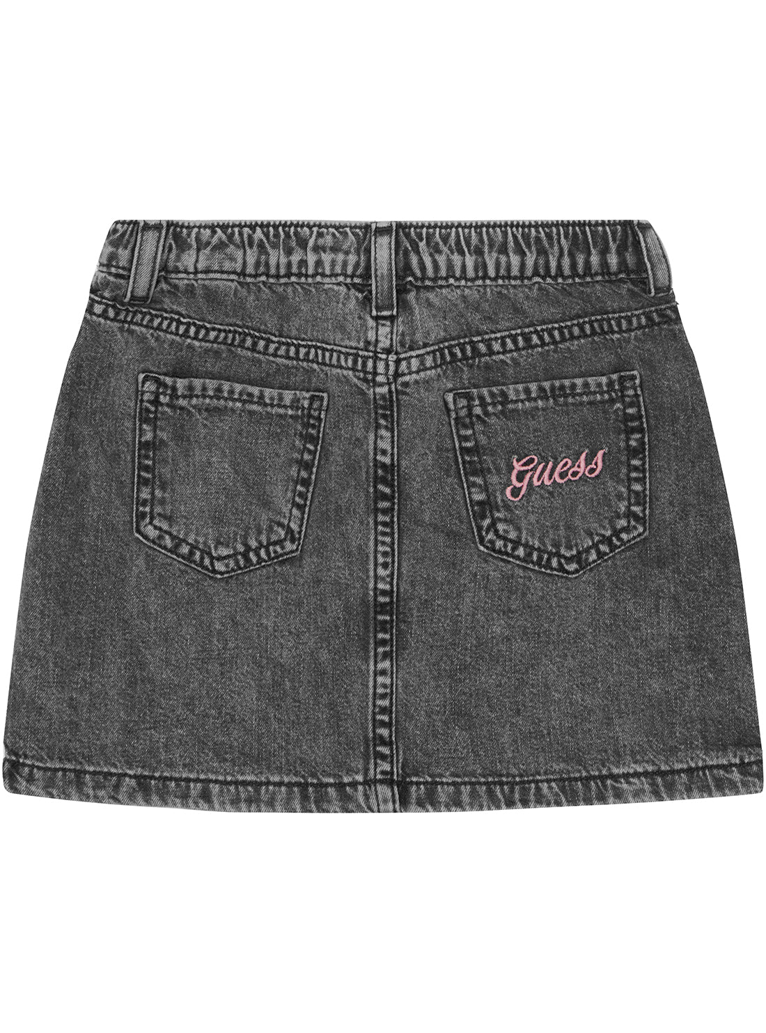 Black Denim Mini Skirt (2-7)