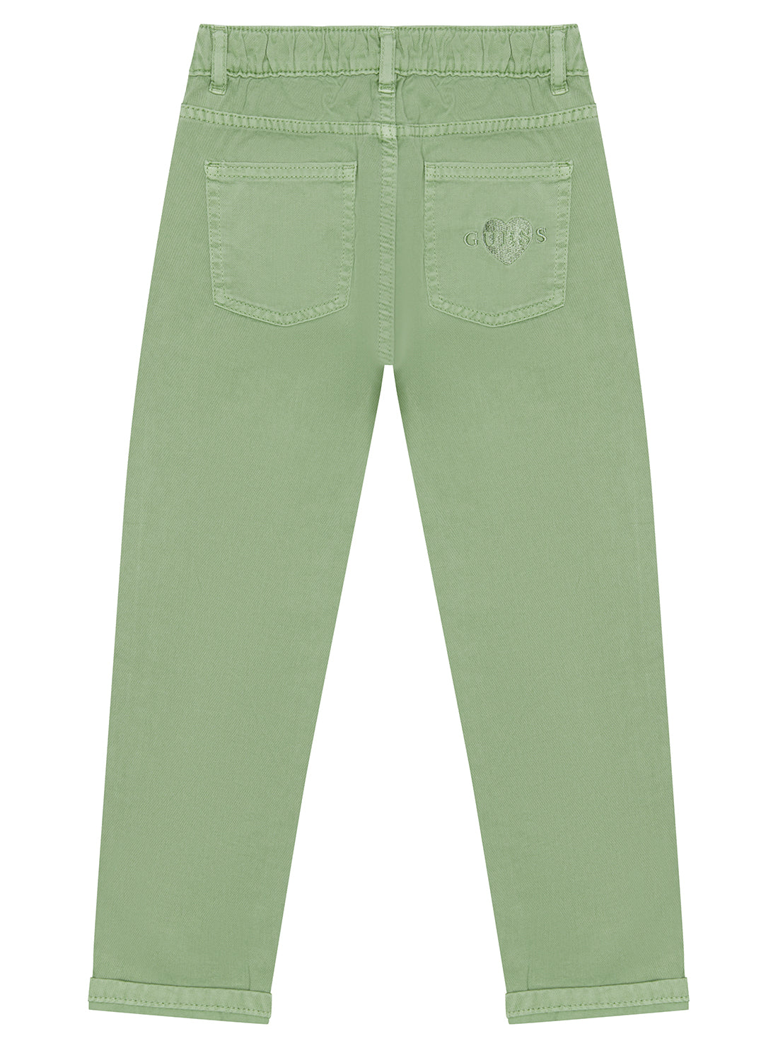 Green Twill Fashion Fit Pants (2-7)