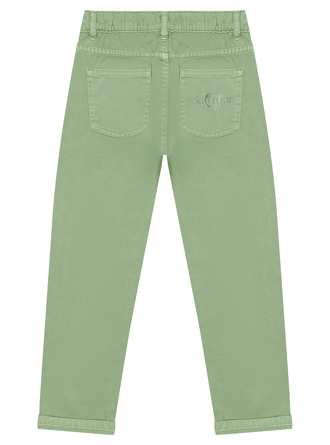 Green Twill Fashion Fit Pants (2-7)