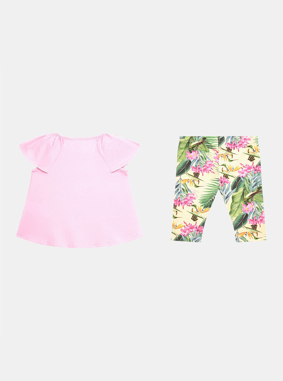 Pink Tulip Print T-Shirt and Leggings Set (2-7)