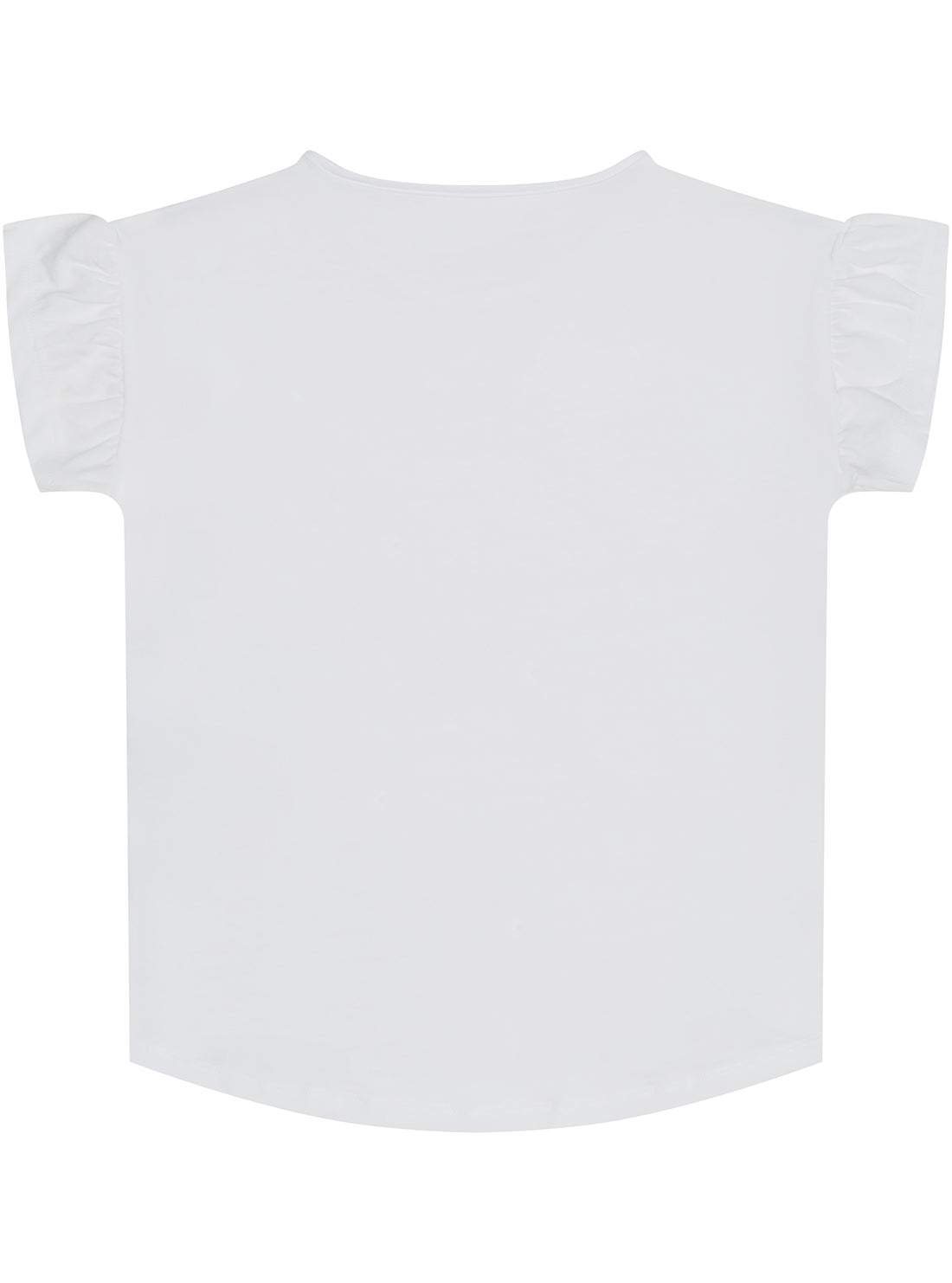 GUESS White Short Sleeve T-Shirt (2-7) back view