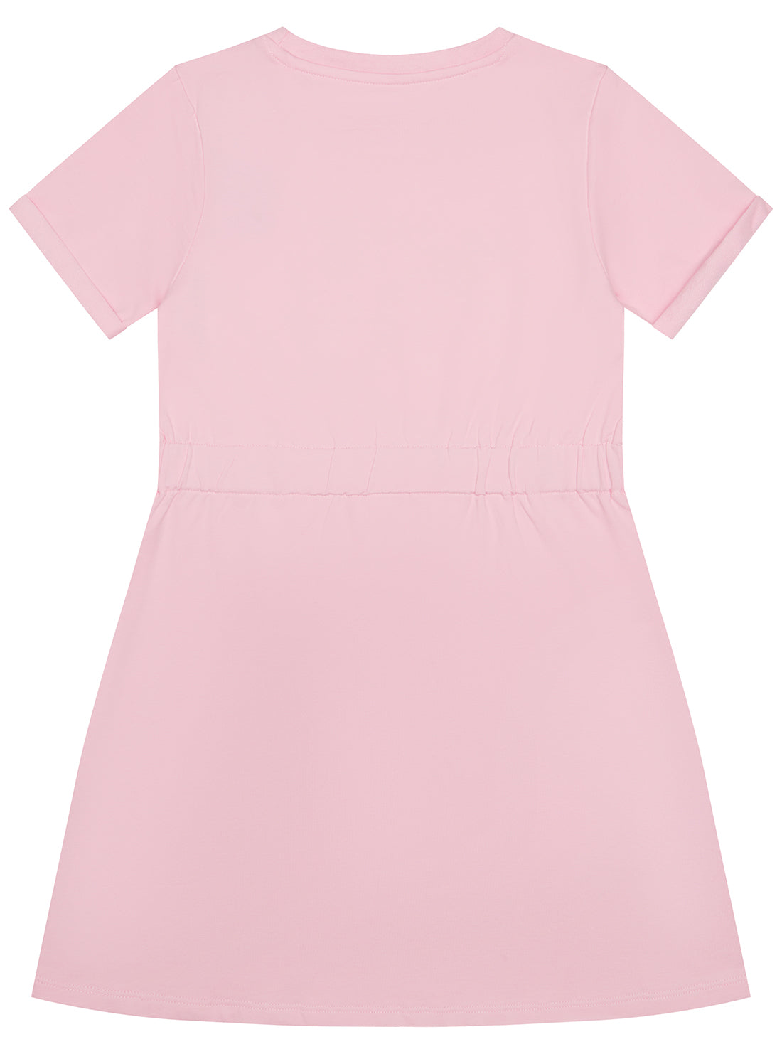 Pink Baby Terry Short Sleeve Dress (2-7) back view