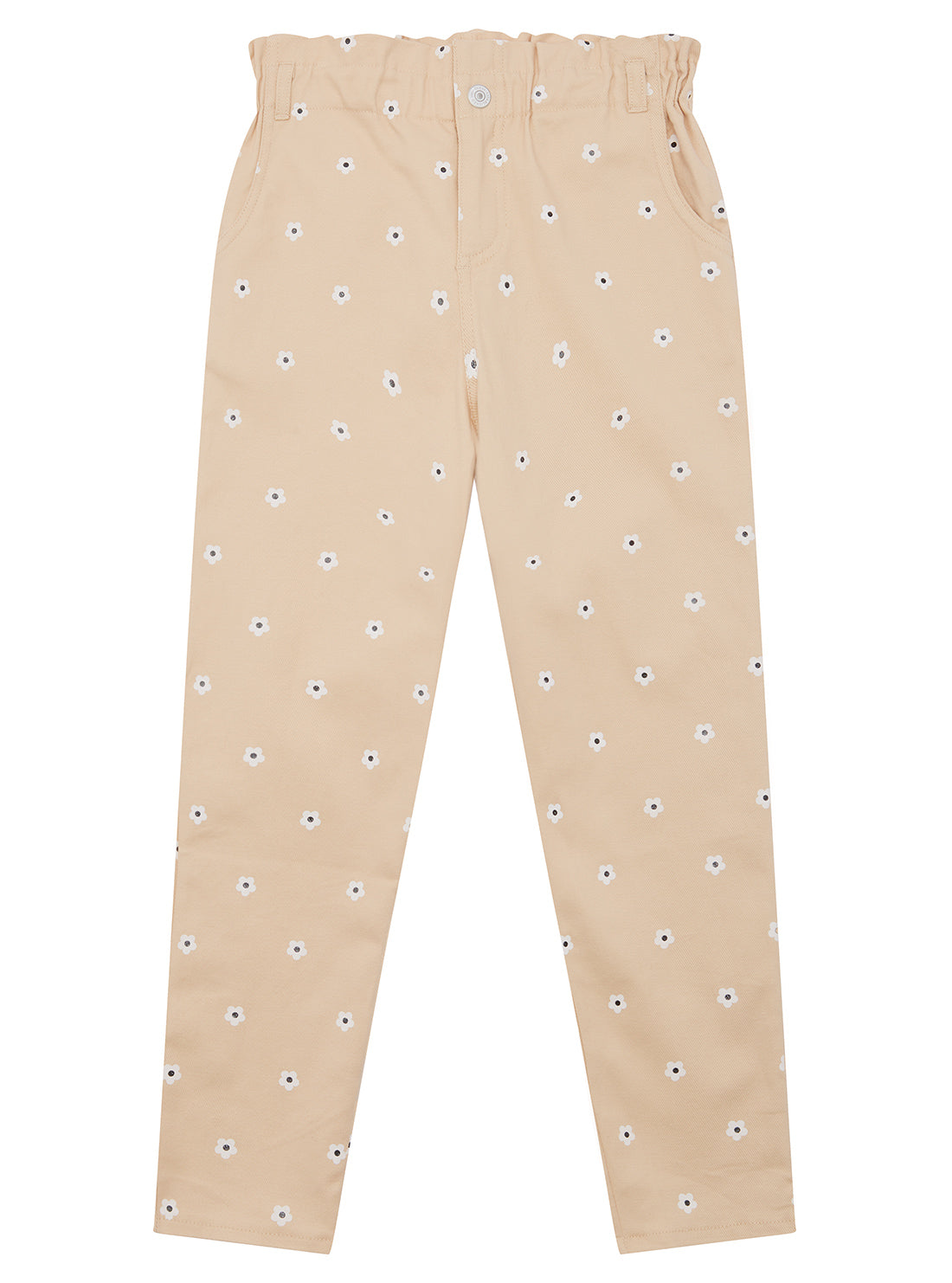 Daisy Print Straight Leg Pants (2-7)