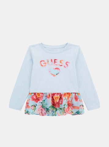 Blue Regular Long Sleeve T-Shirt (2-7)