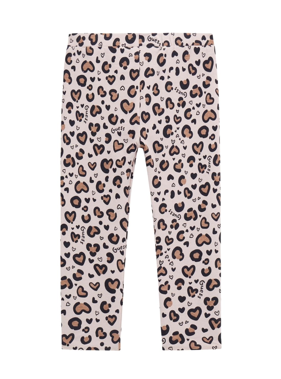 GUESS Kids Beige Leopard Reversible Leggings K5BB01K6YW4 back View