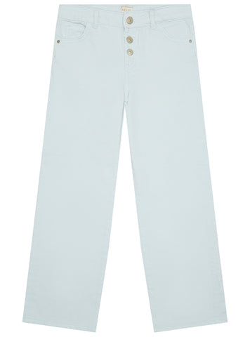 GUESS Kids Blue Rigid Bull Denim Wide Leg Pant K5GB01WH6L0 Front View