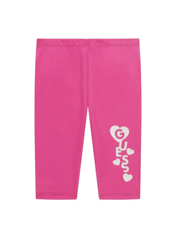 GUESS Kids Pink Capri Leggings (2-7) K5GB03J1314 Front View