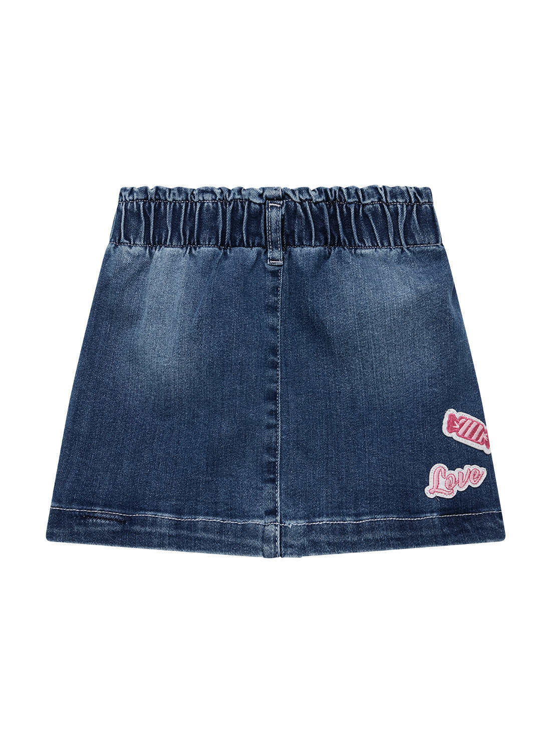 GUESS Kids Blue Stretch Denim Skirt (2-7) K5GD03D4GV0 Back View