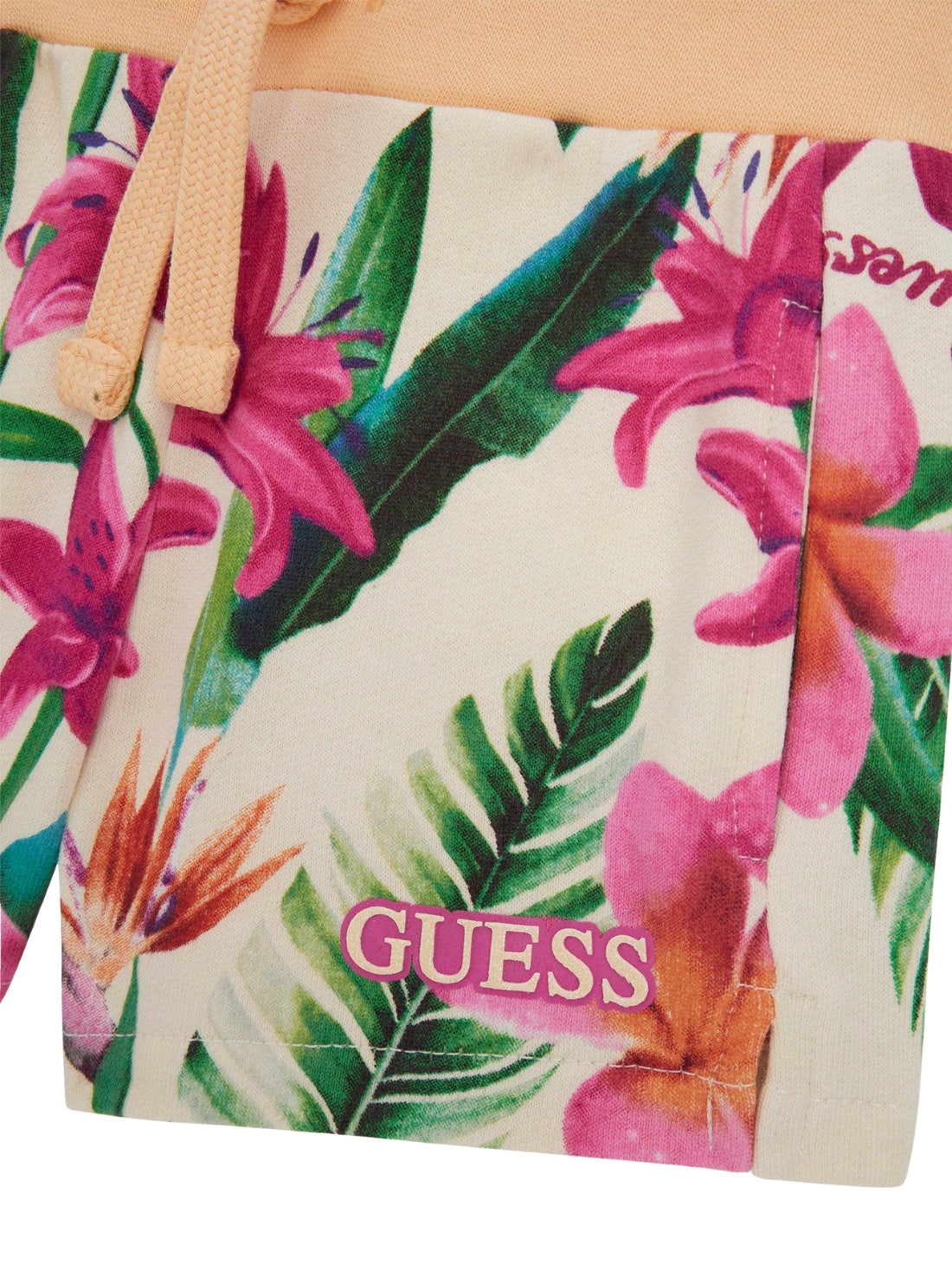 GUESS Kids Eco Multi Floral Active Shorts (2-7) K5GD05KA6R4 Detail View