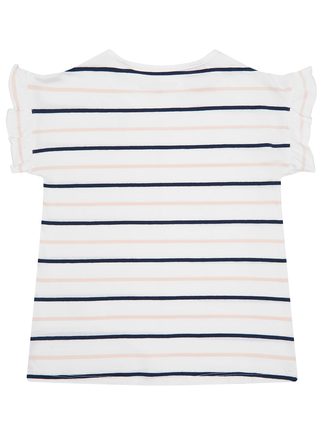 GUESS Kids Striped Multi T-Shirt with Frill K5GI04K9NE4 Back View