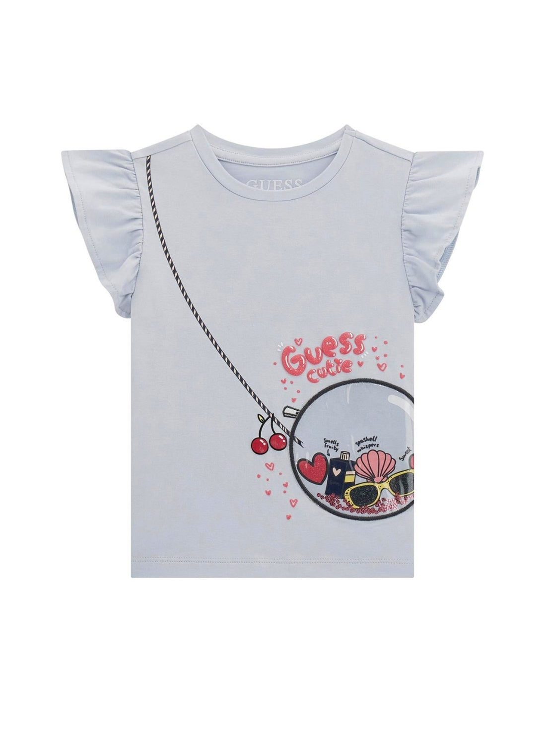 GUESS Kids Blue Graphic T-Shirt (2-7) K5GI05K6YW4 Front View