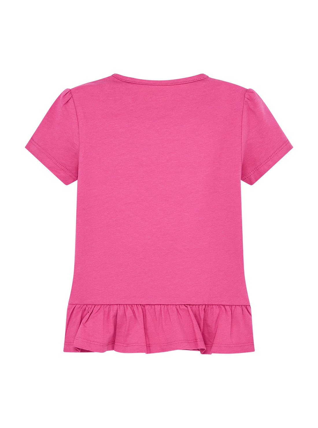 GUESS Kids Eco Pink Heart Logo T-Shirt (2-7) K5GI10K6YW4 Back View