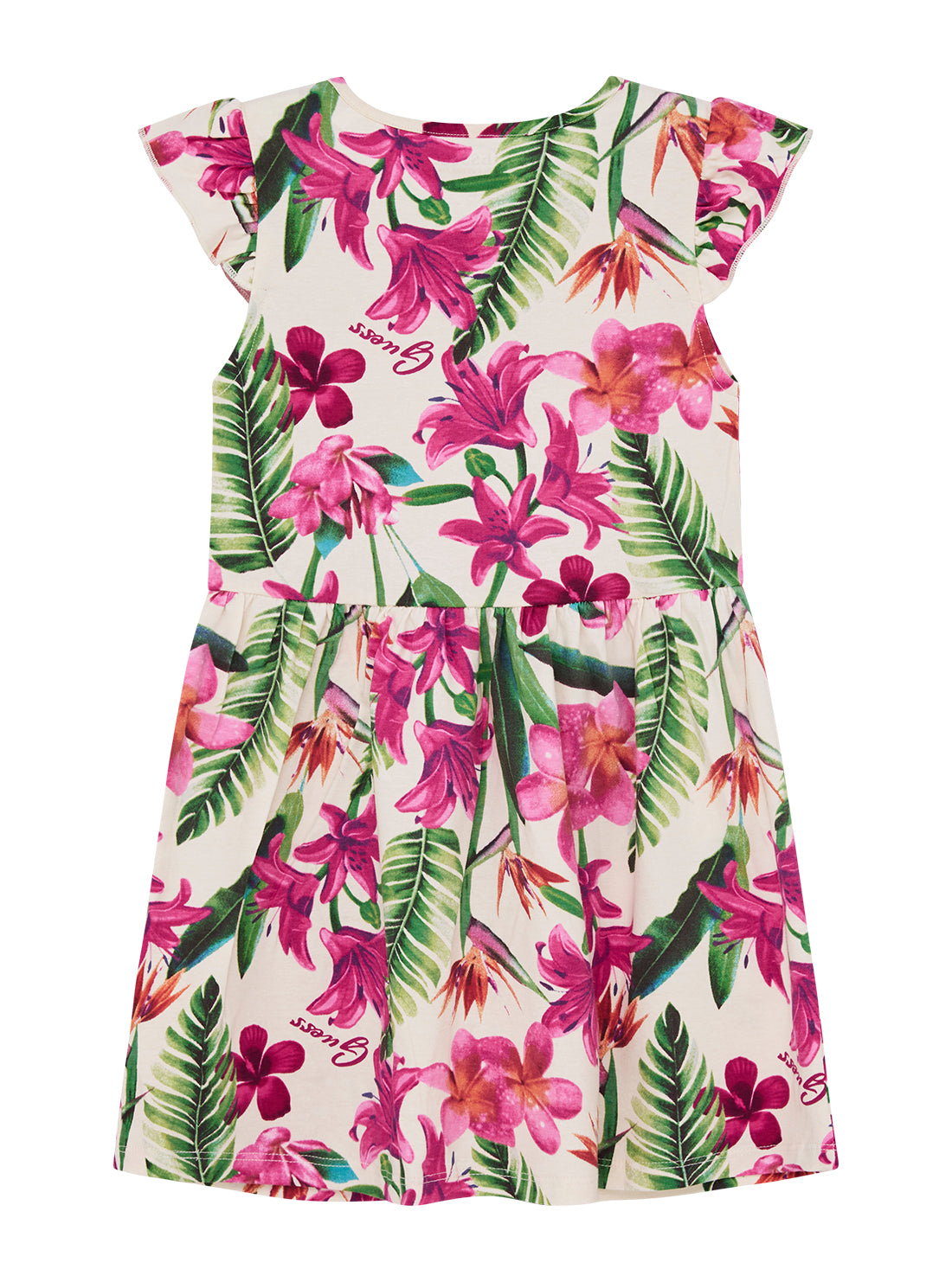 GUESS Kids Eco Multi Stretch Jersey Dress (2-7) K5GK14K6YW4 Back View