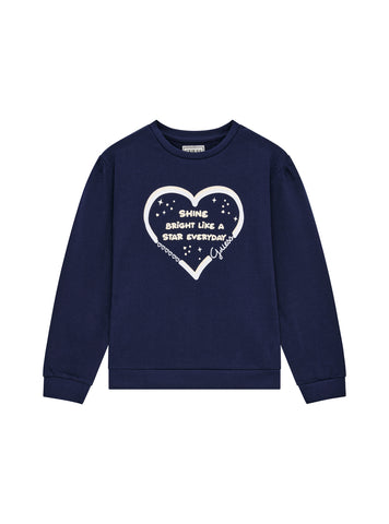 GUESS Kids Eco Blue Long Sleeve Active Top (2-7) K5GQ01KA6R4 Front View