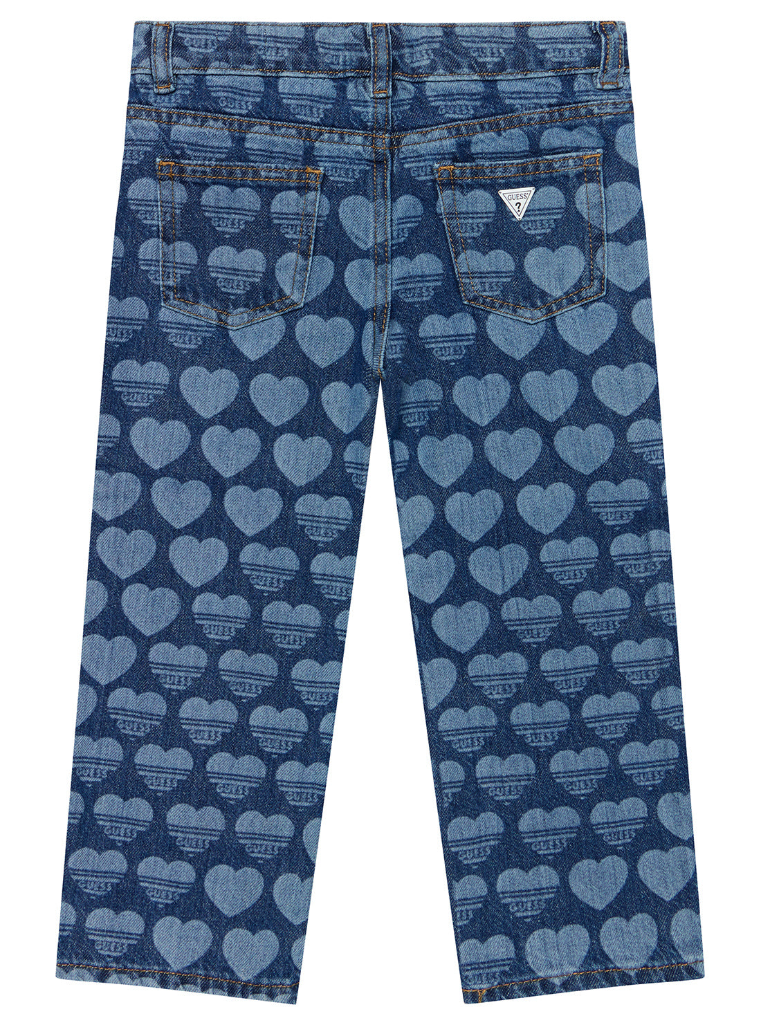 Blue Denim Wide Leg Jeans (2-7)