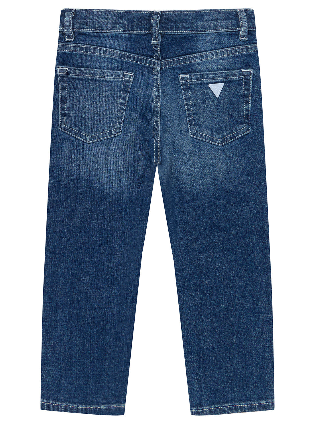 Blue Denim Straight Leg Jeans (2-7)