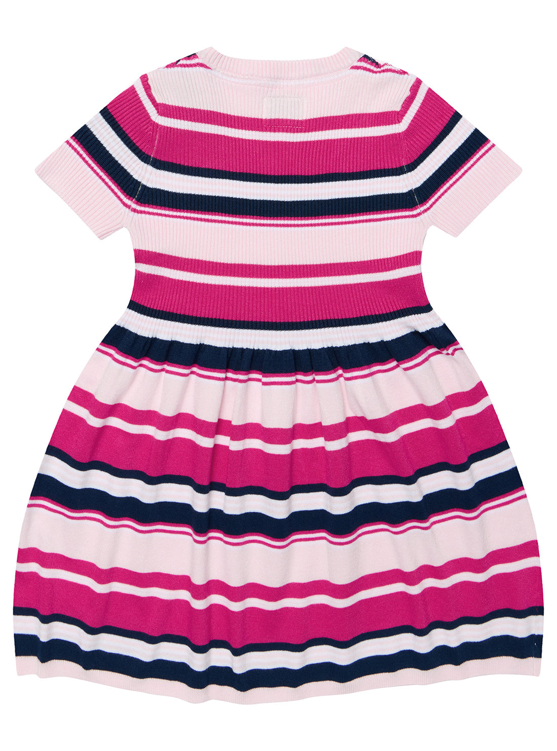Pink Short Sleeve Knit Dress (2-7)