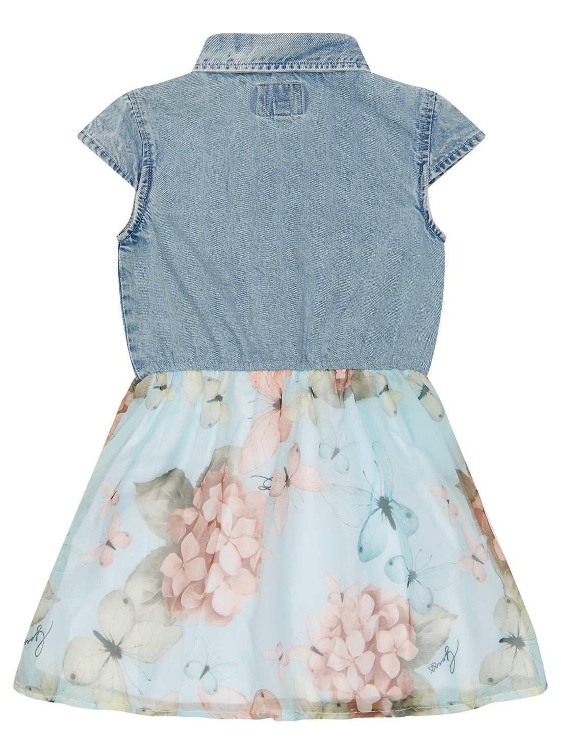 Blue Denim Short Sleeve Dress (2-7)