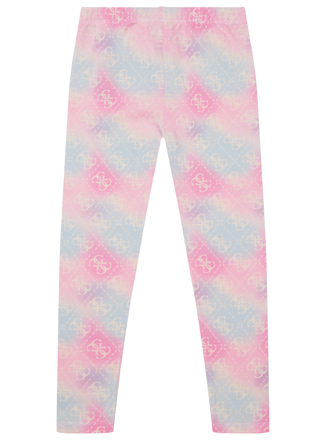 GUESS Kids Pink Rainbow Logo Leggings (2-7) K5YB00K6YW4 Back View