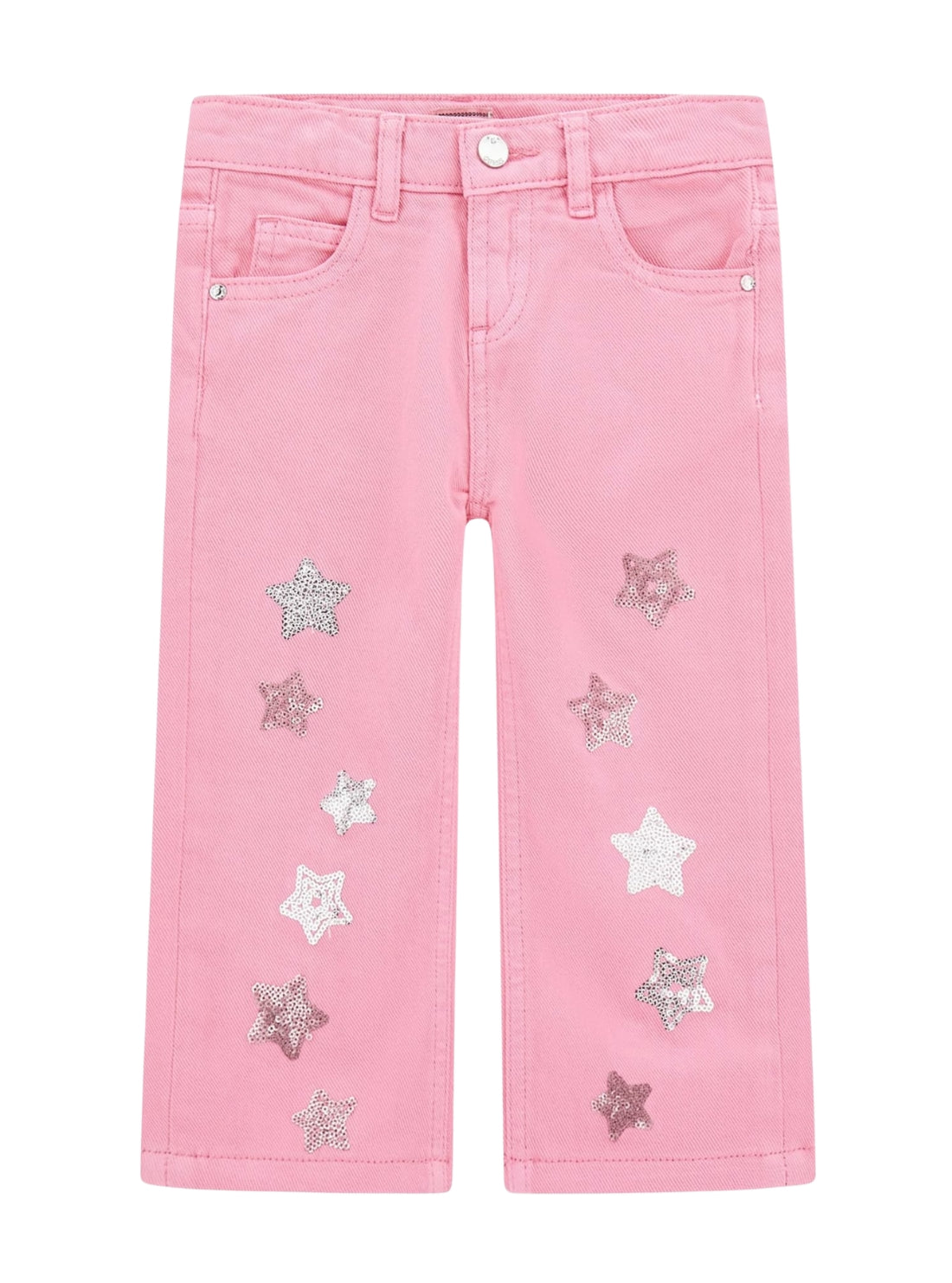 Pink Rigid Twill Wide Leg Pants (2-7)