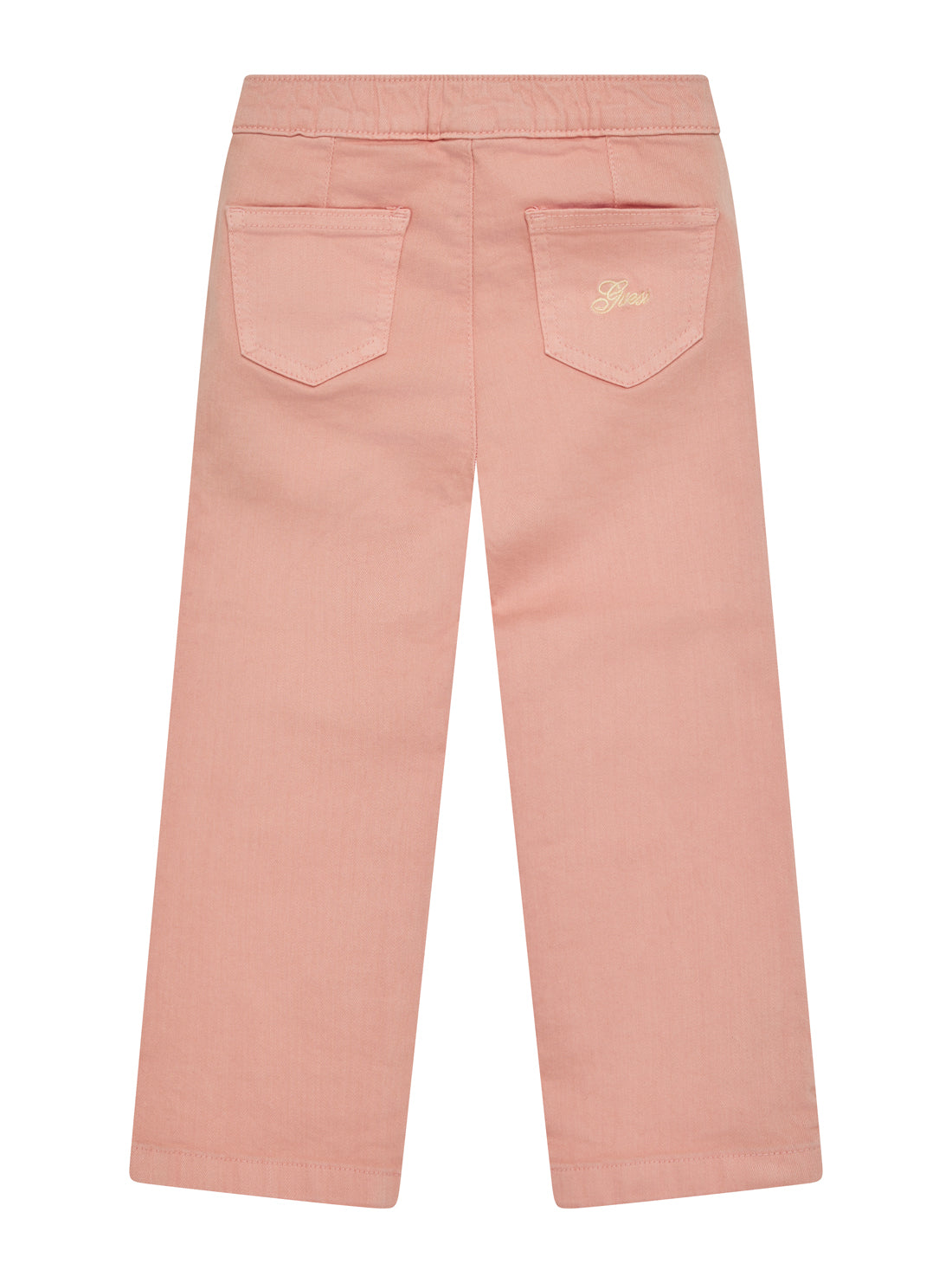 GUESS Kids Orange Stretch Bull Denim Fashion Fit Pants (2-7) K5YB03WE620 Back View