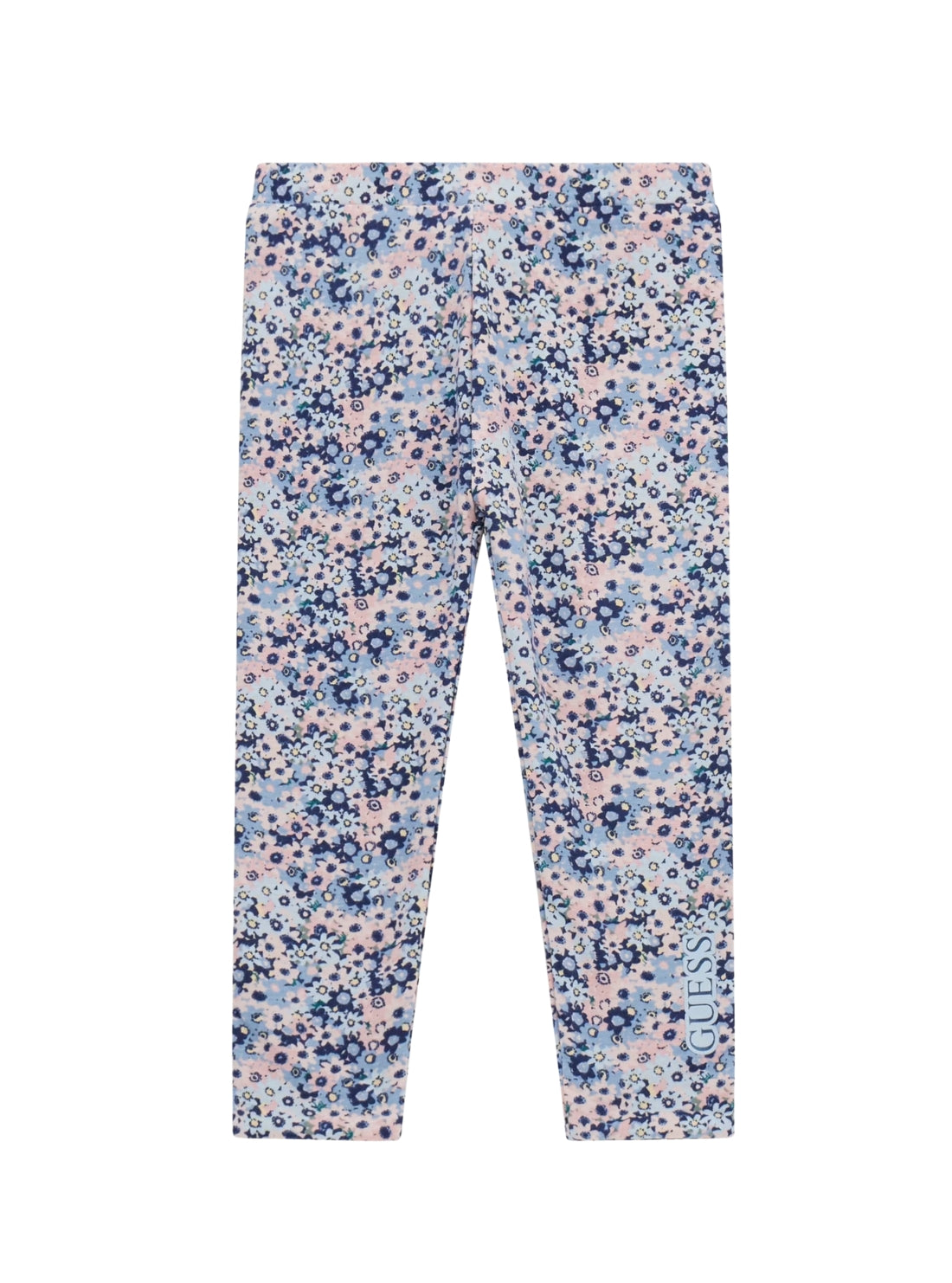 GUESS Kids Floral Print Reversible Leggings (2-7) K5YB05K6YW4 Back View