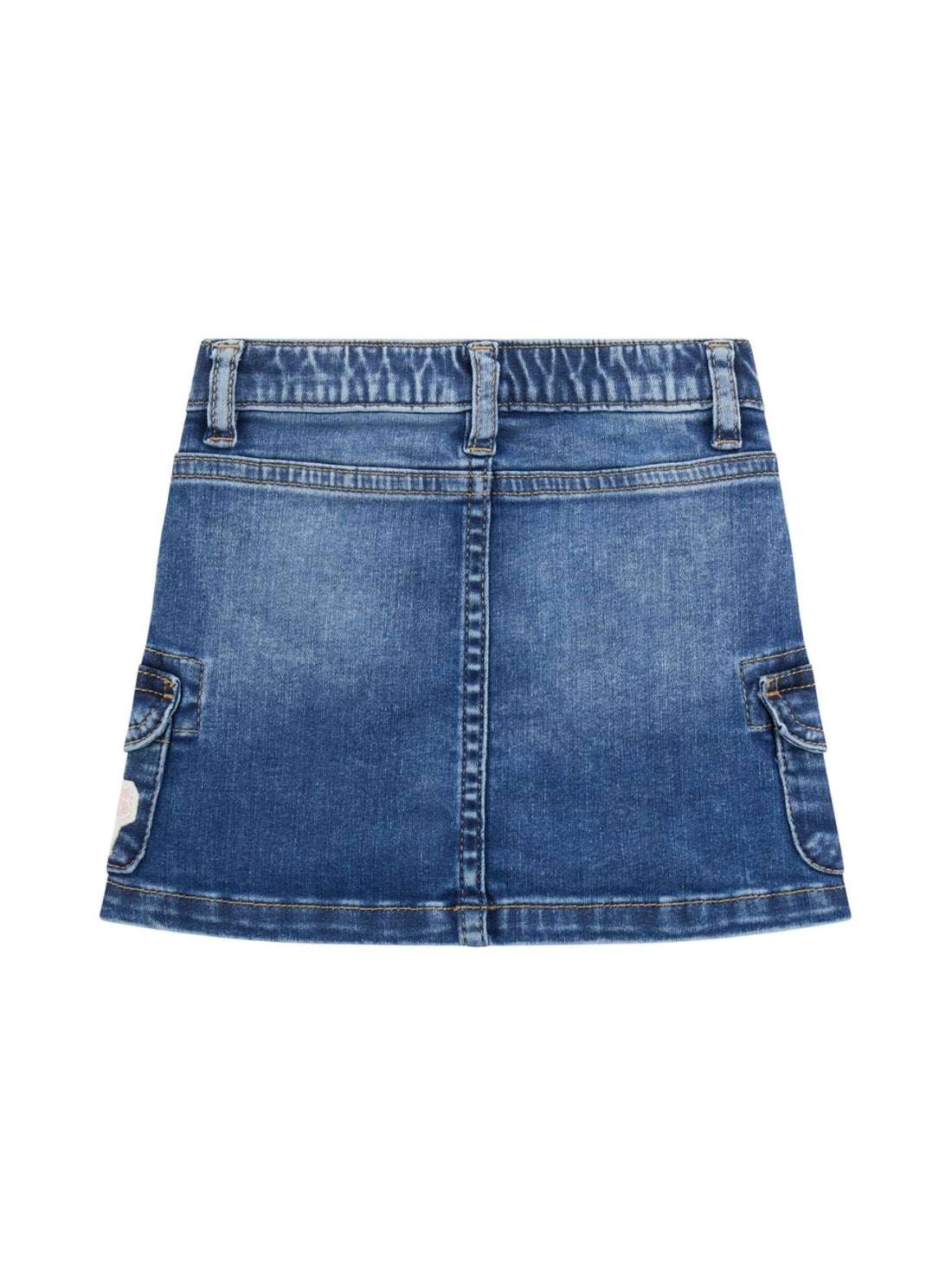 GUESS Kids Blue Stretch Denim Skirt (2-7) K5YD01D4CA0 Back View