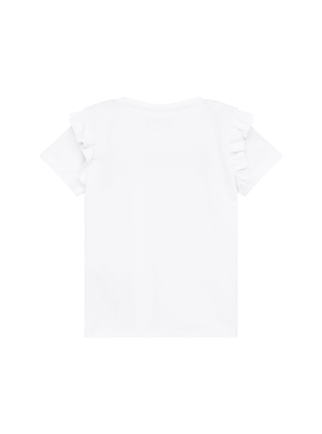 GUESS Kids White Short Sleeve T-Shirt (2-7) K5YI24K6YW4 Back View