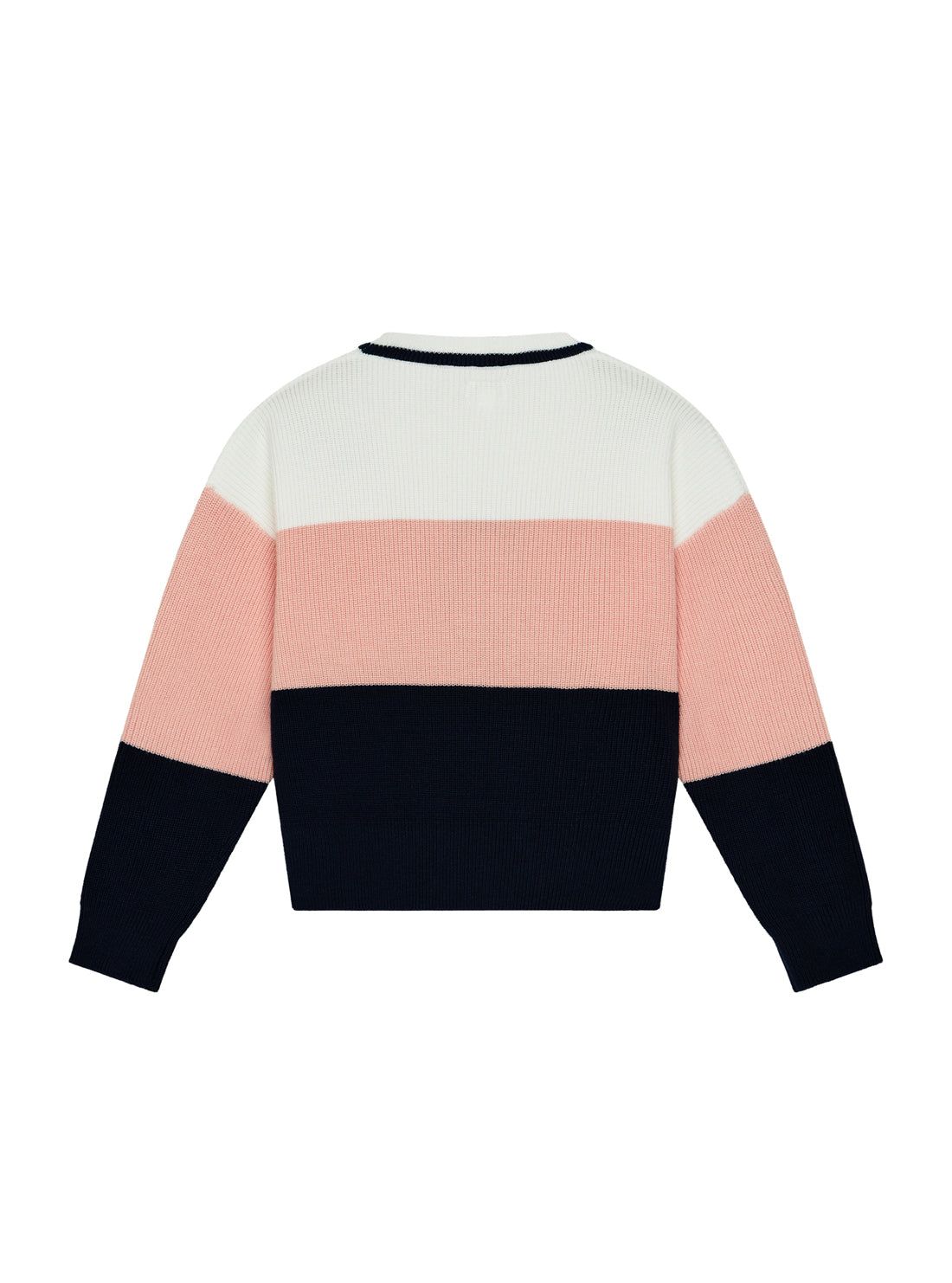 GUESS Kids Multi-Striped Long Sleeve Sweater (2-7) K5YR05Z2V42 Back View