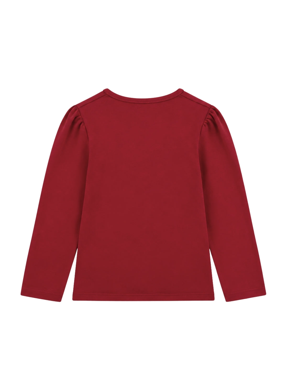 GUESS Kids Red Logo Long Sleeve T-Shirt (2-7) K6BI04K5797 Back View