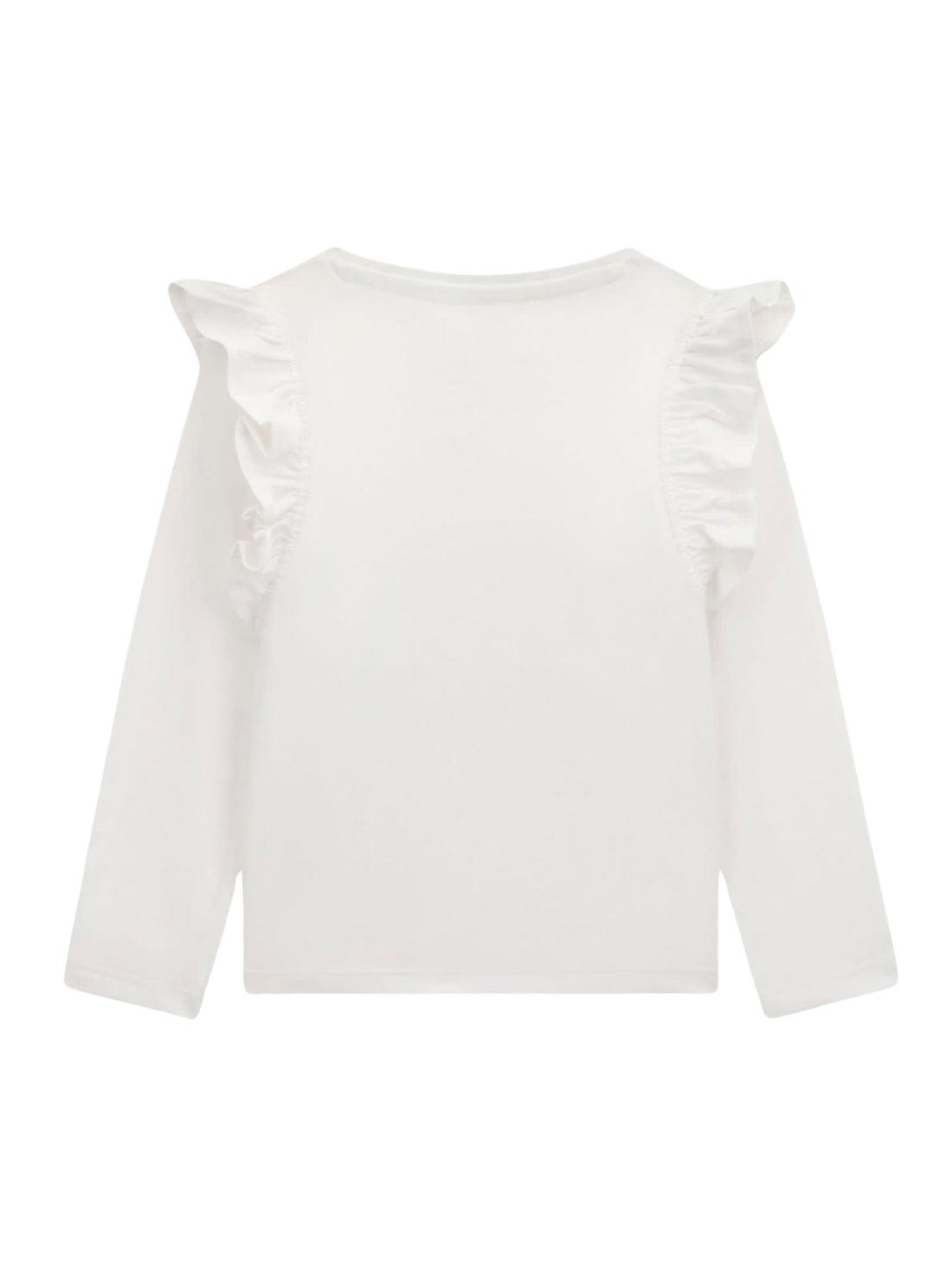 GUESS Kids White Long Sleeve Bear T-Shirt (2-7) K6BI05K5802 Back view