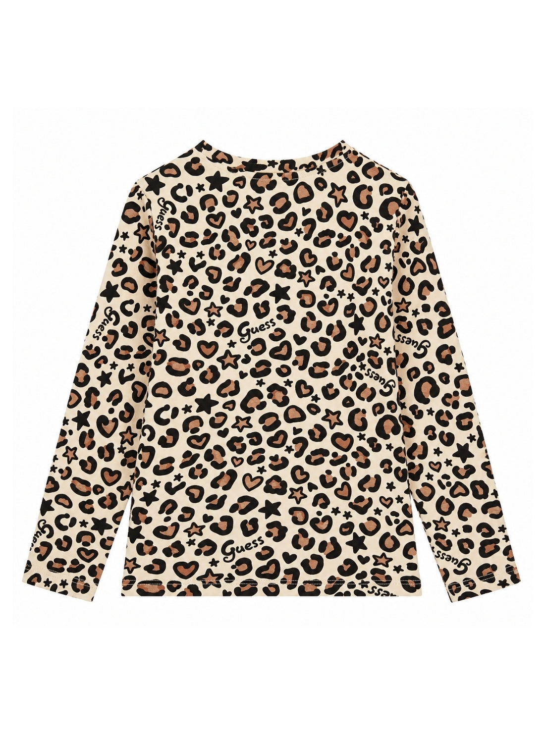 GUESS Kids Animalier Long Sleeve Logo T-Shirt (2-7) K6BI07K5805 Back View