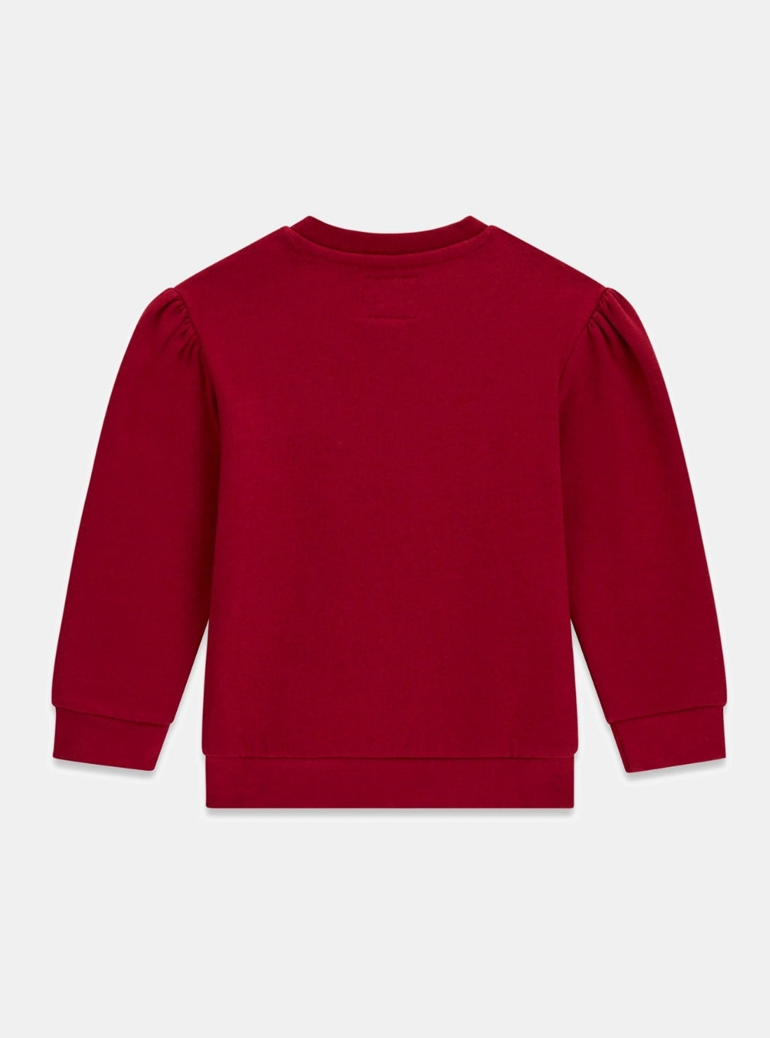 GUESS Kids Red Teddy Logo Sweatshirt (2-7) K6BQ02K5894 Back View