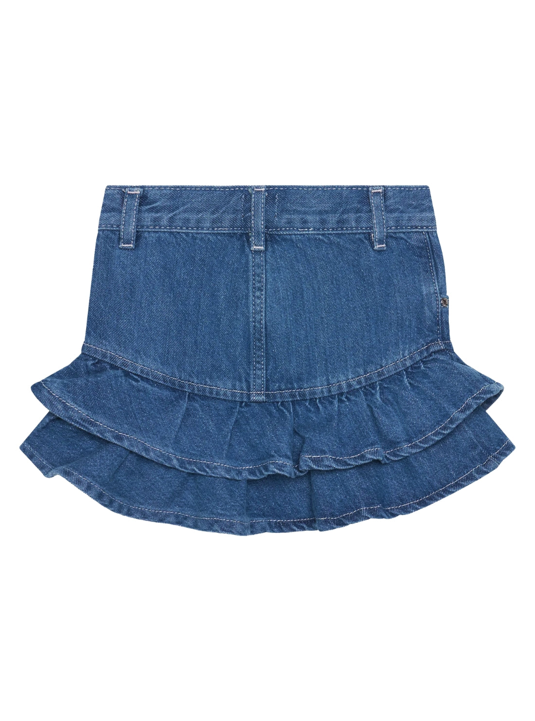 GUESS Kids Blue Rigid Denim Skirt (2-7) K6RD00D45E0 Back View