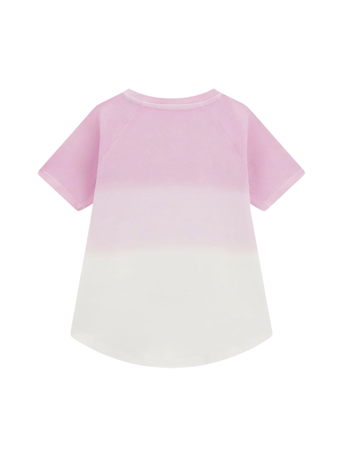 GUESS Kids Pink High Low Dip Dye T-Shirt (2-7) K6RI07K6YW4 Back View
