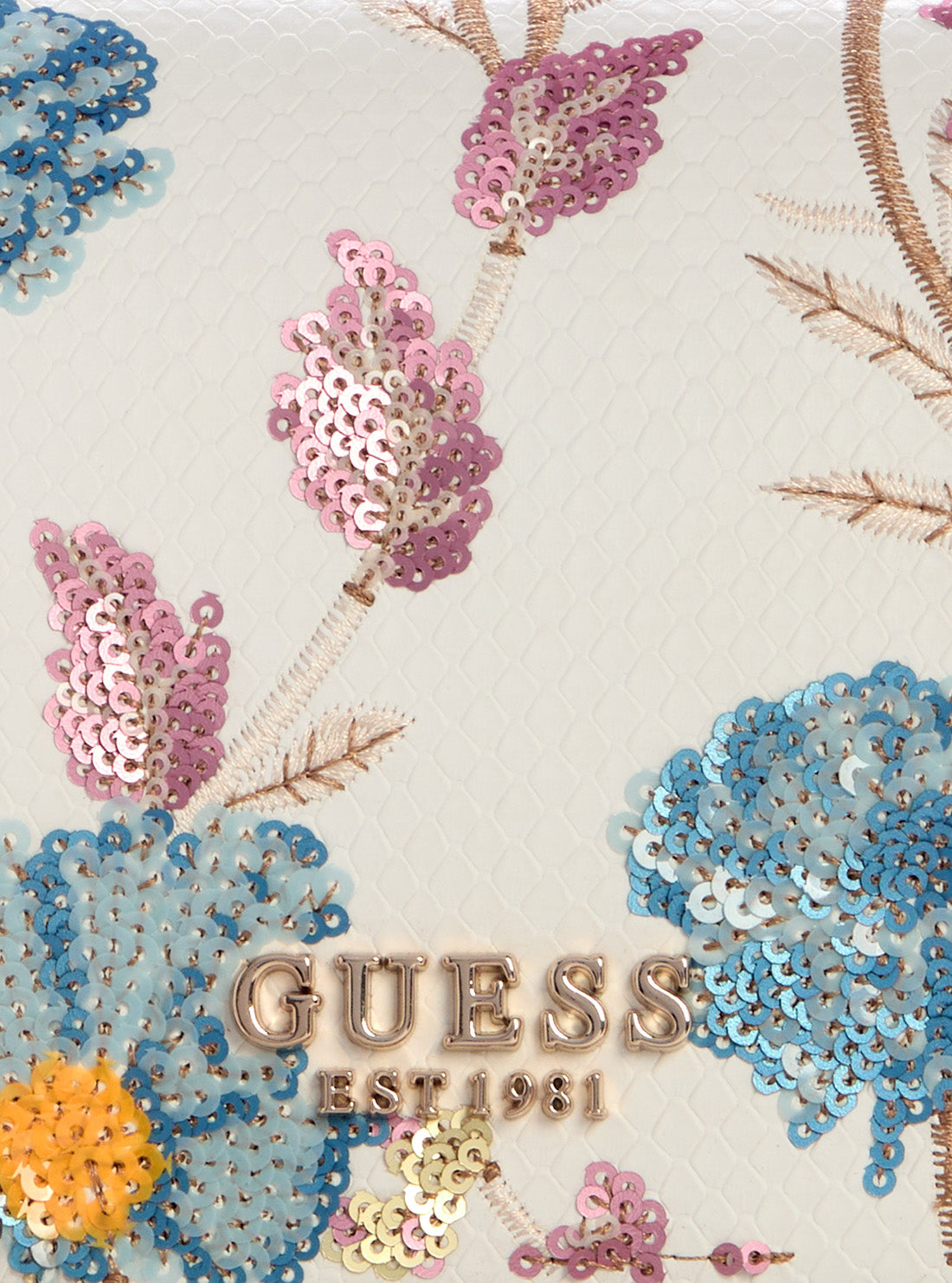 GUESS Women's Floral Zaria Mini Top Handle Bag KF733020 Detail View