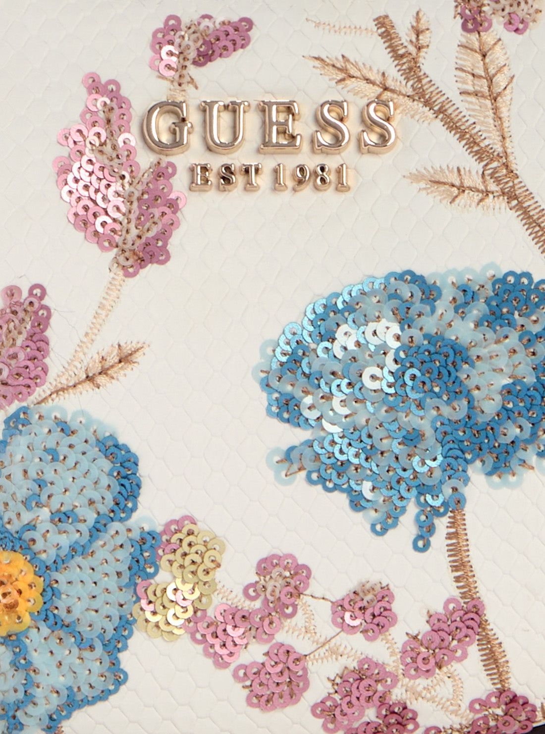 GUESS Women's Floral Zaria Mini Shoulder Bag KF733072 Detail View