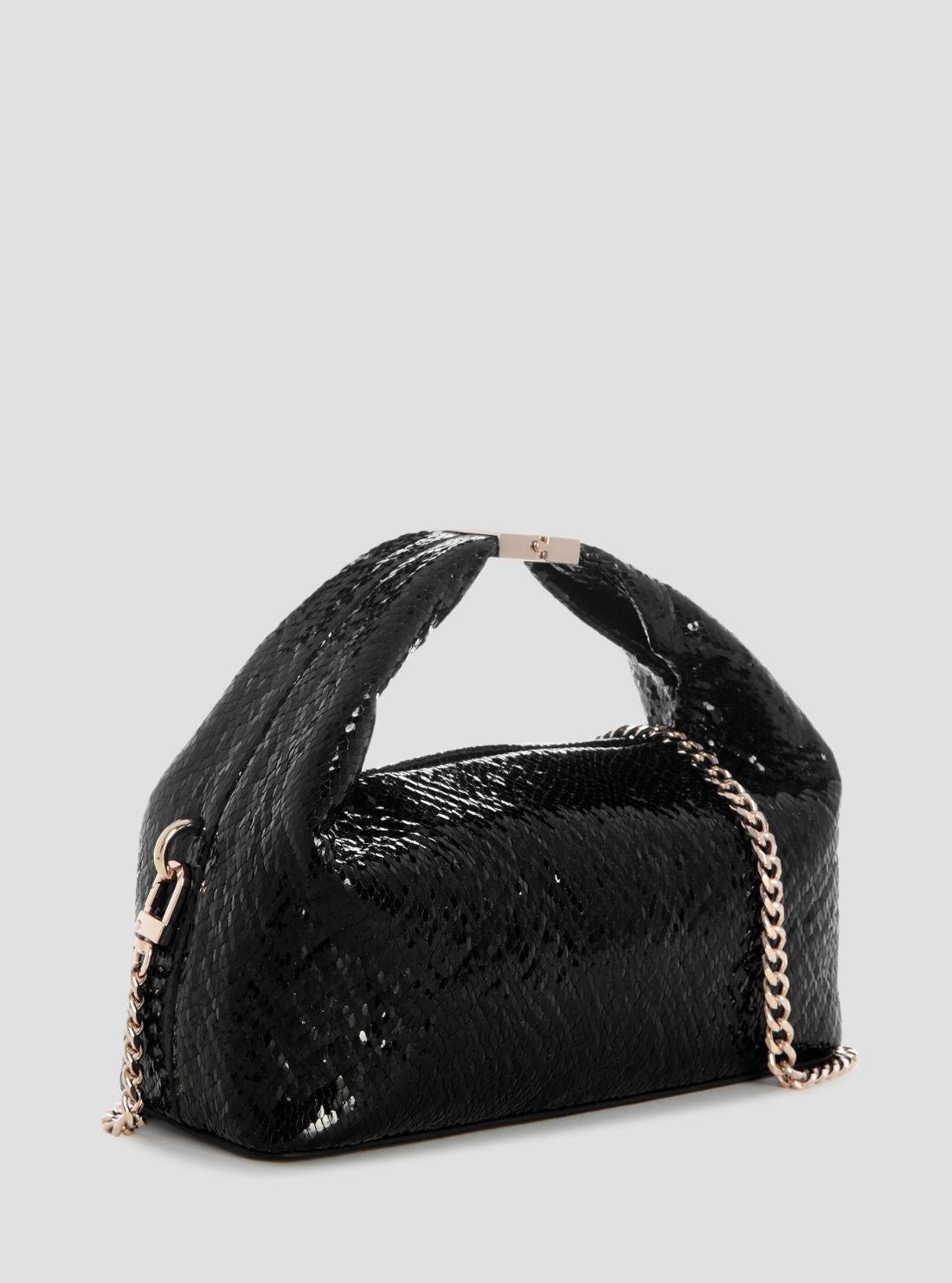 GUESS Womens Black Jewels Top Handle Pouch Bag KG224874 back View