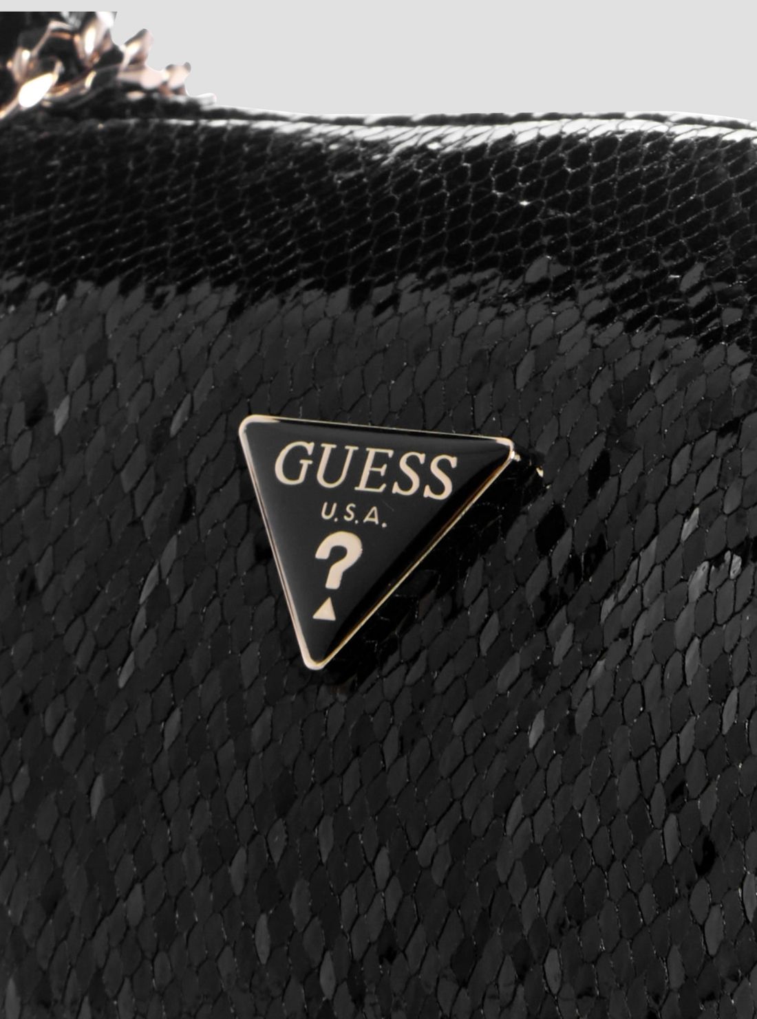 GUESS Womens Black Jewels Top Handle Pouch Bag KG224874 Detail View2