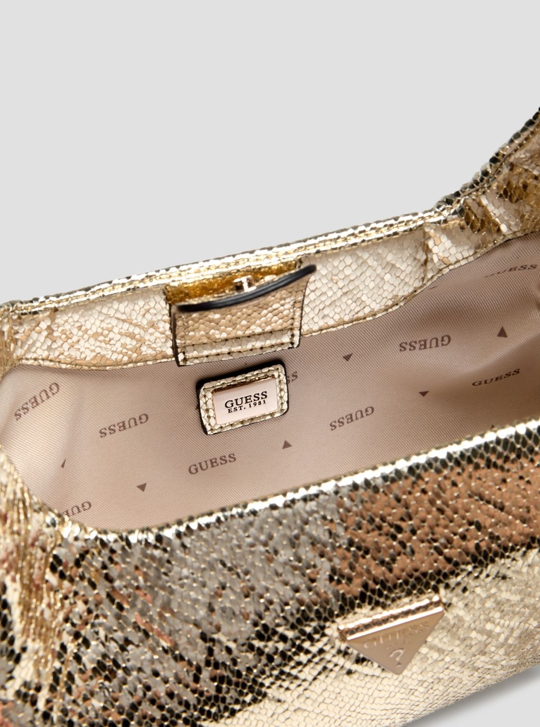 GUESS Womens Gold Jewels Top Handle Pouch Bag KG224874 Detail View2