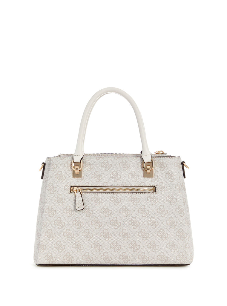 White Logo Cristiana Satchel Bag - GUESS